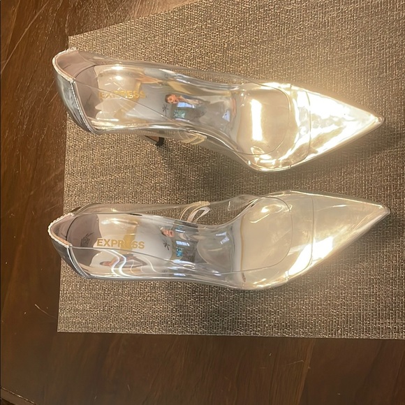 Express Shoes - Express Silver Women's Heels